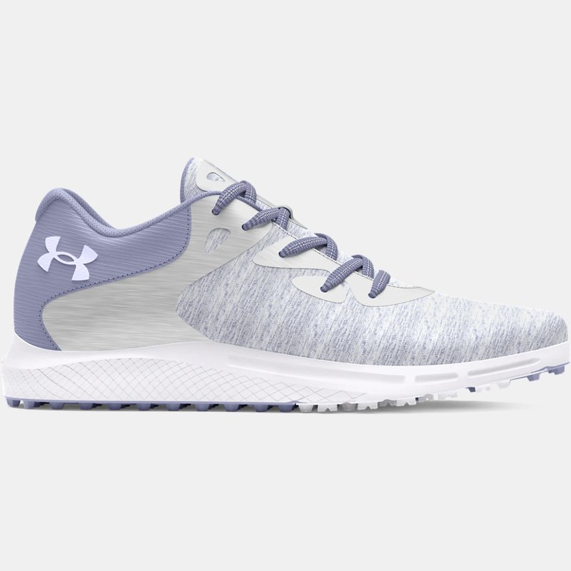 Women's Under Armour Charged Breathe 2 Knit Spikeless Golf Shoes Celeste / Celeste / White 42